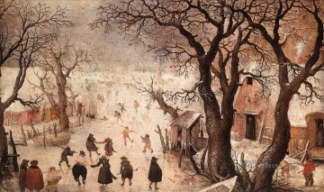 snow Landscape 3 Hendrick Avercamp Oil Paintings